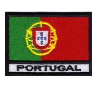 MAREL Patch Bandiera Portogallo cm 7 x 5 Toppa Ricamata Ricamo Portugal -015