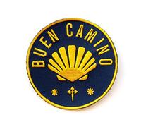 MAREL Patch BUEN Camino - Camino di Santiago Toppa termoadesiva Ricamo cm 7 Replica - 1368