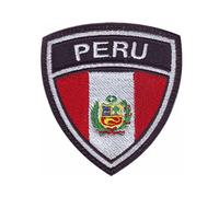 MAREL Patch Flag Bandiera Perù Toppa termoadesiva Embroidery Ricamo cm 6,5 x 5,5-1462