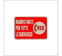 MAREL Patch Nue Numero Unico per Tutte Le EMERGENZE: 112 cm 9 x 6 Toppa Ricamo -974