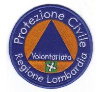 MAREL Patch Protezione Civile REGIONE Lombardia cm 8 Toppa Ricamata Ricamo -073