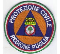 MAREL Patch Protezione Civile REGIONE Puglia cm 9 Toppa Ricamata Ricamo termoad -082