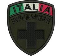 MAREL Patch Scudetto Infermiere cm 6 x 7 Patch Toppa Ricamata Nastro a strappo-1403