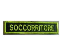 MAREL Patch SOCCORRITORE Fosforescente cm 11 x 2 Toppa Ricamata termoadesiva -140