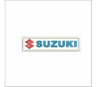 MAREL Patch SUZUKI LOGO cm 12 x 3 toppa ricamata ricamo auto moto v1d - 728 REPLICA