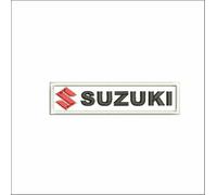 MAREL Patch Suzuki Logo cm 12 x 3 Toppa Ricamata Ricamo Auto Moto v2d -729