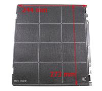 Marel Shop® - Filtro ai Carboni Attivi Antiodore TYPE D242 244 x 273 mm per Cappa compatibile con Ariston Indesit Hotpoint per modelli: HBN9.8ADIX/HA - HDA7.5SAB - HDF6.5SAB