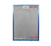 Filtro in Alluminio Antigrasso Metallico 4FIL0097 per Cappa Tecnowind 260 x 351