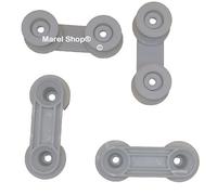 Marel Shop® - Kit 4 PZ Ruote Supporto Cesto per Lavastoviglie compatibile con Electrolux Zanussi Rex per Modelli : F5450IW - FAV335W - FAV3430I - FAV5450VI