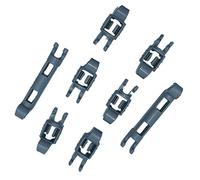 Marel Shop® - Kit 8 PZ ganci fissaggio pieghevoli per cestello inferiore lavastoviglie compatibile con Gruppo Bosch