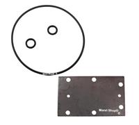 Marel Shop® - Kit Guarnizioni 1 Esterna 2 Interne + Piastrina Intermedia per Caldaia Macchine Caffè compatibile con Frog Didiesse