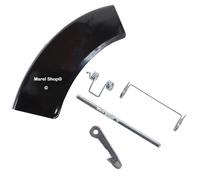 Marel Shop® - Maniglia Maniglietta Nera Completa con Molle Gancio Perno per Lavatrice compatibile con Electrolux Zanussi Rex per Modelli : L99695HWD - L99695HW - WTSL6E200