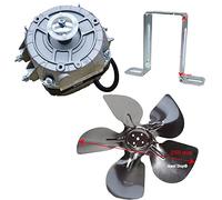 Marel Shop® - Motore con Ventola per Banco Bancone Frigo Uso Professionale 16 Watt 220 Volt con Staffa compatibile con Vari Marchi