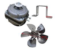 Marel Shop® - Motore con Ventola per Banco Bancone Frigo Uso Professionale 5 Watt 220 Volt con Staffa compatibile con Vari Marchi