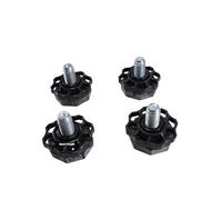 Marel Shop® - Piedini in 4 Pezzi per Lavatrice Lavasciuga compatibile con Beko Smeg per Modelli: WFG085K - WFH1467D - LBS105F1 - WHT710EES - LBS107F