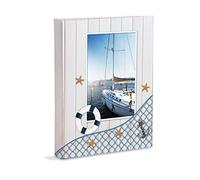 Mareli Album fotografico 23X30cm con 30 fogli (60 pagine) bianche con velina e copertina in Copertina con rifinitura laminata opaca, Mare