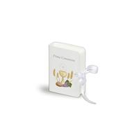 Mareli KIT 4 Portarosario con Rosario Decina Incluso Ideale come Bomboniera 4 scatoline cm 7x5,5x1, calice comunione