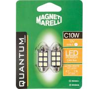 Lampadina siluro auto C5W 3 Led 2 pezzi 12V SV8,5 tecnologia Can bus MAGNETI MAR