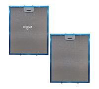 MarelShop® - Filtro alluminio antigrasso per cappa dimensione 257x318x8 mm (Confezione 2 pezzi)