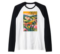 Maremma Italia Arte Minimalista Maglia con Maniche Raglan