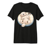 Maremma Pastore con Cuccia per Cani e mangime Durante Il Sonno Maglietta Premium