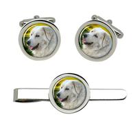 Maremmano Abruzzese (Maremma Cane da Pastore) Gemelli E Fermacravatta Set