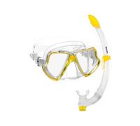 Mares Set Maschera E Boccaglio Snorkeling Wahoo Silicone Clear Yellow