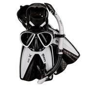 Mares Aquazone Set X-One Marea - Set Composto da Maschera, Boccaglio e Pinne Adulto - Unisex, Bianco, L/XL
