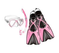 Mares Aquazone Set x-One Pirate, Set Composto da Maschera, Boccaglio e Pinne, Bambino - Unisex, Rosa, S