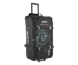 Mares Cruise Backpack - Borsa subacquea con ruote 120 l, manico telescopico, spallacci imbottiti, tasche pinne drenaggio, viaggio aereo ottimizzato