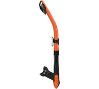 Mares Ergo Dry - Boccaglio unisex per adulti, resistente, leggero, attrezzatura per immersioni e snorkeling, con tappo asciutto e bocchino ergonomico, nero/arancione