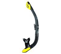 Mares Ergo Dry Snorkel Subacqueo Free Diving Nero Giallo
