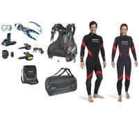 Mares Flieger Set Completo Attrezzatura Subacquea Leggera Dive Set