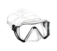 Mares I3, Maschera da Immersioni con Ampio Campo Visivo, Adulto, Taglia Unica, Nero e Bianco e Trasparente
