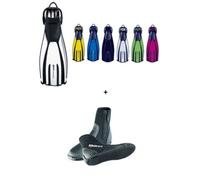 Mares Quattro+ - Pinne per attrezzi in ungee Straps u Classic 35-47 (bianco, 7 (39/40))