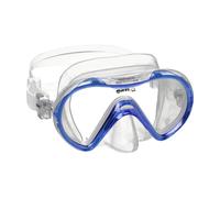 Mares Seahorse - Maschera per Bambini Mono-Lente temperata, Pro Taglia unica Blu