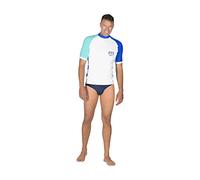 Mares Seaside Shield Man, Maglia Rashguard Protettiva a Maniche Corte - Uomo, Bianca, XL