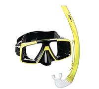 Mares 411740 Set Maschera e Snorkel, Unisex - Adulto, Giallo Nero, Taglia Unica