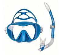 Mares Tropical - Kit Maschera e Boccaglio per Snorkeling Adulti, Semi-Secco, Silicone