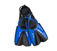 Mares X-One Junior - Pinne snorkeling corte per bambini, scarpetta aperta perforata, cinghia senza fibbia, comfort e prestazioni acquatiche
