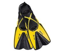 Mares X-One Junior - Pinne snorkeling corte per bambini, scarpetta aperta perforata, cinghia senza fibbia, comfort e prestazioni acquatiche
