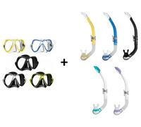 Mares x-Vision Bay Set Boccaglio Maschera Immersioni Con Div. Mod. Colori
