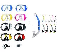 Mares X-Vision Liquid Skin Maschera Subacquea + Mares Ergo Dry Snorkel Secco