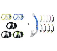 Mares X-Vision Maschera Subacquea Con Mares Ergo Dry Snorkel Vari Colori