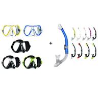 Mares X-Vision Maschera Subacquea Con Mares Ergo Dry Snorkel Vari Colori