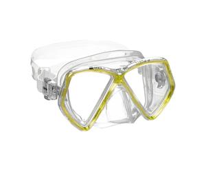 Mares Zephir Jr - Maschera subacquea per bambini con doppia lente temperata, micro-frame, faciale in siliter e fibbie EZ Adjust 360°