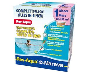 Mareva Rev-Aqua 18-30 mc Kit x Trattamento Completo Piscine da 18000 a 30000 lt