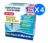 Mareva Rev Aqua Kit Risparmio 4 mesi Trattamento per Piscine da 18000 a 30000 lt