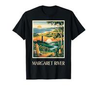 Margaret River Western Australia Vintage Retro Viaggio Maglietta