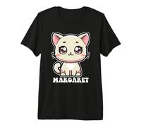 Margaret - Simpatico Gattino per Ragazze, Nome Margaret Maglietta Premium